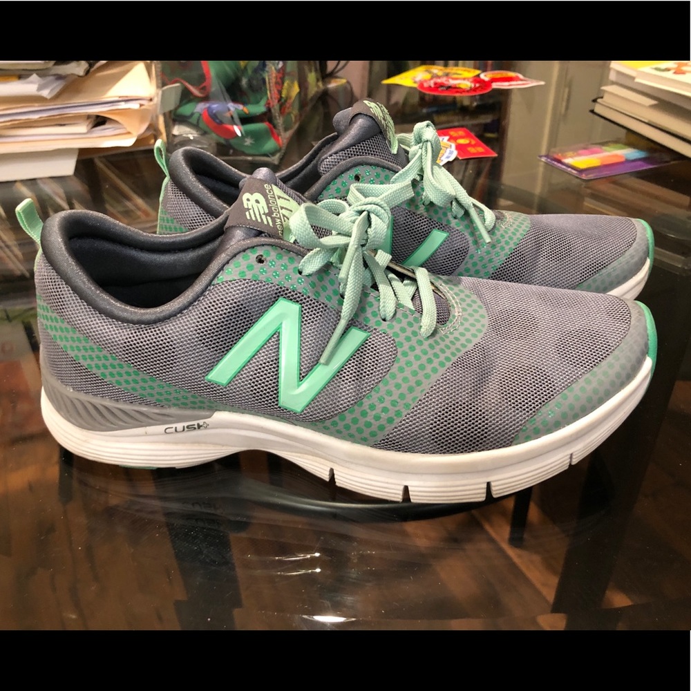 New Balance 711 Mint and grey running shoes